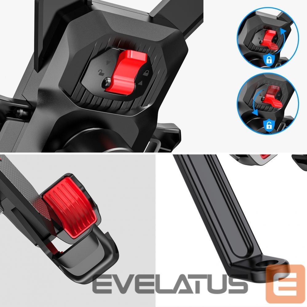 Auto turētājs Joyroom Joyroom motorcycle phone holder black (JR-ZS288-m)