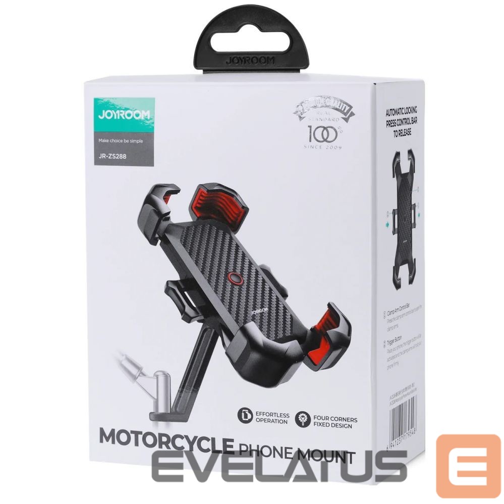Auto turētājs Joyroom Joyroom motorcycle phone holder black (JR-ZS288-m)
