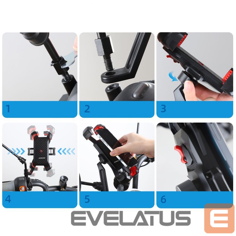 Auto turētājs Joyroom Joyroom motorcycle phone holder black (JR-ZS288-m)