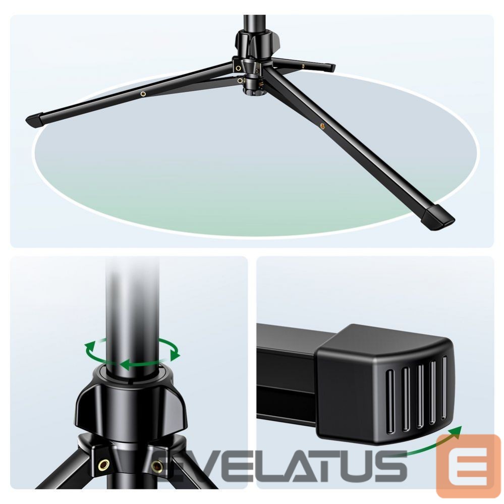Foto un video aksesuārs Ugreen Ugreen LP680 selfie stick with stand and Bluetooth remote control 1.8m - black
