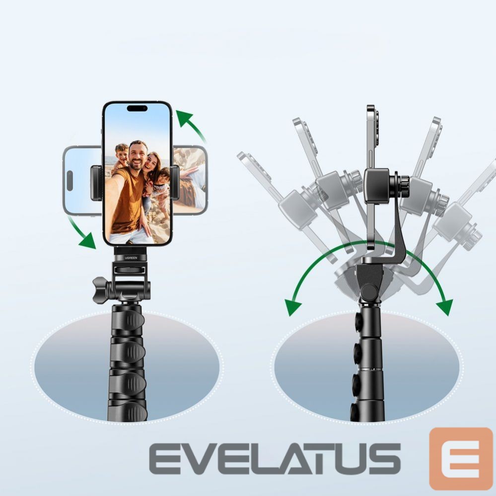 Foto un video aksesuārs Ugreen Ugreen LP680 selfie stick with stand and Bluetooth remote control 1.8m - black