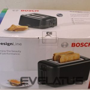 Tosters Bosch  SALE OUT.  TAT3P423 Toaster, Black |  DesignLine Toaster | TAT3P423 | Power 970 W | Number of slots 2 | Housing material Stainless steel | Black | DAMAGED PACKAGING 