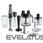 Mikseri un blenderi Braun  MQ9187XLI MultiQuick 9 Hand Blender, Black/Stainless Steel 