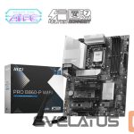 Pamatplate Intel procesorsiem MSI  Mainboard||Intel B860 Express|LGA1851|ATX|Memory DDR5|Memory slots 4|2xPCI-Express 4.0 1x|1xPCI-Express 4.0 4x	|1xPCI-Express 5.0 16x|3xM.2|1xHDMI|1xDisplayPort|8xUSB 2.0|2xUSB 3.2|1xUSB-C|1xRJ45|3xAudio port|1xThunderbolt|PROB860-PWIFI 