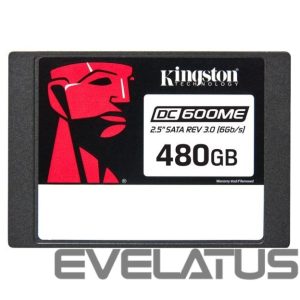 Cietais disks SSD Kingston  SSD||480 GB|Serial ATA III|876xTBW rating|MTBF 2000000 h|Read speed 560 MB/s|Write speed 470 MB/s|2.5"|SEDC600ME/480G 