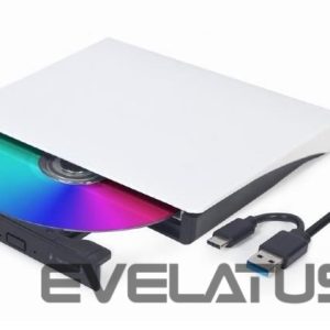 Modules un transceivers Gembird  DVD RW USB3/USB-C 8X EXT RTL/DVD-USB-031-BW 