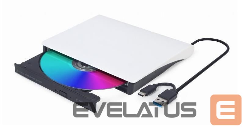 Modules un transceivers Gembird DVD RW USB3/USB-C 8X EXT RTL/DVD-USB-031-BW