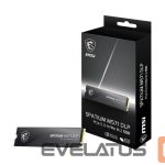 Cietais disks SSD MSI  SSD||1400xTBW rating|MTBF 1500000 h|Read speed 14500 MB/s|Write speed 11000 MB/s|NVMe Yes|PCI Express 5.0|M.2|2000 GB|SPATIUM M571 DLP PCIe 5.0 NVMe M.2|S78-440Q1K0-P83 