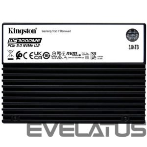 Cietais disks SSD Kingston  SSD||SSD series DC3000ME|3.84TB|NVMe|NAND flash technology 3D TLC|Write speed 5800 MBytes/sec|Read speed 14000 MBytes/sec|Form Factor U.2|TBW 7.008 TB|MTBF 2000000 hours|SEDC3000ME/3T8 