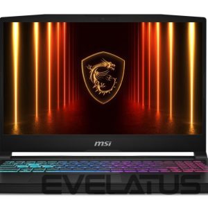 Portatīvais dators MSI  Notebook||Katana 15 HX B14WFK|CPU Intel® CoreT i7|i7-14650HX|15.6 "|1920 x 1080 pixels|RAM 16 GB|DDR5-SDRAM|SSD 1000 GB|Discrete graphics NVIDIA GeForce RTX 5060|8 GB|On-board graphics Yes|Numeric keypad Yes|OS installed Windows 11 Home|Colour Black|Weight 2.4 kg|5600 MHz|KATANA15HXB14WFK-845NL 