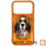 Citas preces Nimmy  Nimmy Cool&Cute 2.0 Dog Case for iPhone 17 Pro with Magnetic Hanger - Orange 