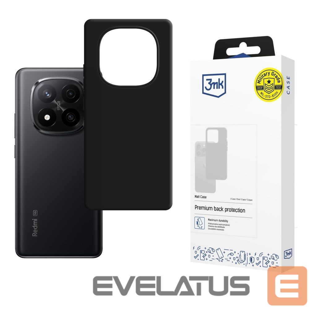Citas preces 3MK 3mk Matt Case for Xiaomi Redmi Note 15 Pro - black