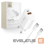 Citas preces Tech-Protect  Tech-Protect NCA45W-GAN 2-Port 45W Wall Charger with USB-C Cable - White 
