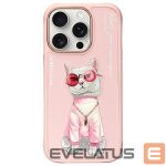 Citas preces Nimmy  Nimmy Glasses Cool Cat Case for iPhone 16 Pro Max - Pink 