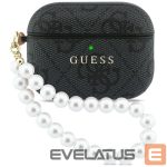 Citas preces Guess  Guess 4G Pearl Strap Case for AirPods Pro 3 - Black 
