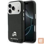 Citas preces Karl Lagerfeld  Karl Lagerfeld Karl & Choupette Head Pins Saffiano MagSafe Case for iPhone 17 Pro Max - Black 