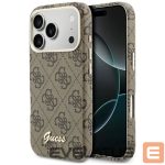 Citas preces Guess  Guess 4G Script MagSafe Case for iPhone 17 Pro - Brown 
