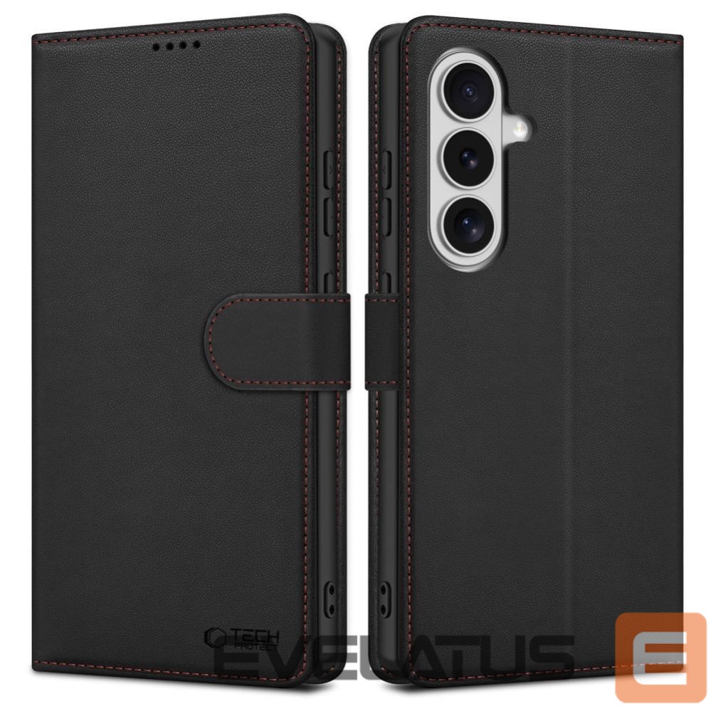Citas preces Tech-Protect Tech-Protect Wallet Case for Samsung Galaxy S26 - Black and Red