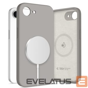 Citas preces Tech-Protect  Tech-Protect Silicone MagSafe Case for iPhone 16E / 17E - Gray 