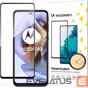 Citas preces Wozinsky  Wozinsky Full Glue Moto G51 Full Screen Tempered Glass with Black Frame 