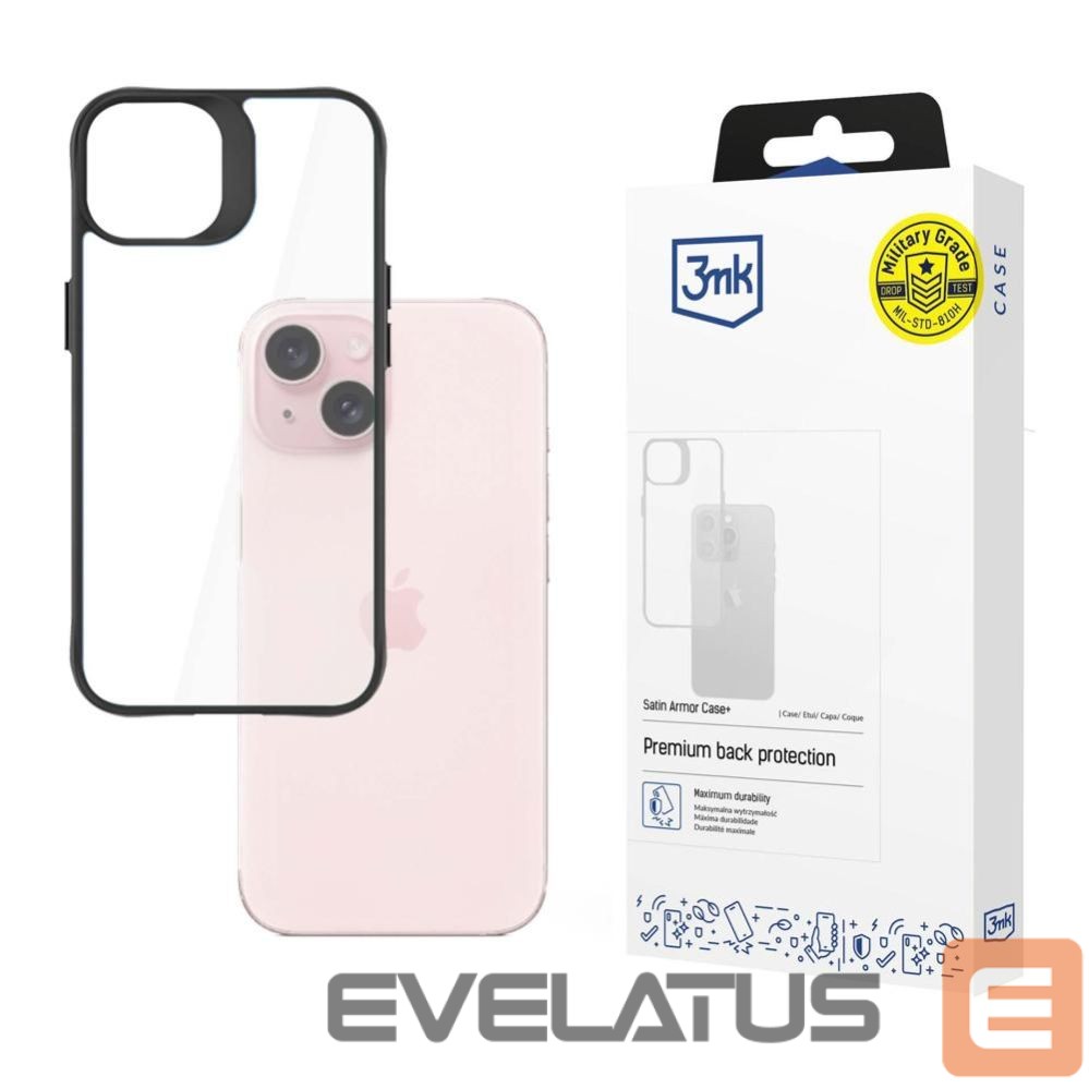 Citas preces 3MK Apple iPhone 15 Plus - 3mk Satin Armor Case+