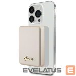 Citas preces Guess  Guess MagSafe Metal Script Logo induction power bank 15W 5000mAh - gold 