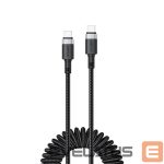 Citas preces Acefast  Acefast C14-03 USB-C - USB-C Spring Cable 480Mb/s 3A 1.2m - Black 