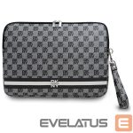 Citas preces DKNY  DKNY Sleeve Checkered Pattern Printed Stripes 14" Laptop Case - Black 