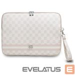 Citas preces DKNY  DKNY Sleeve Checkered Pattern Printed Stripes 14" Laptop Case - Pink 