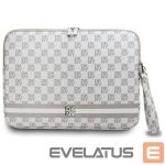 Citas preces DKNY  DKNY Sleeve Checkered Pattern Printed Stripes 16" Laptop Case - Beige 