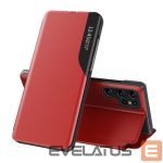 Citas preces Hurtel  Eco Leather View Case for Samsung Galaxy S25 Ultra with Flip and Stand - Red 