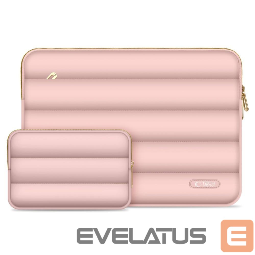 Citas preces Tech-Protect Tech-Protect Puffy Laptop Bag 13-14 - Pink