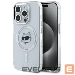 Citas preces Karl Lagerfeld  Karl Lagerfeld IML Metal Choupette Head MagSafe Case for iPhone 15 Pro Max - White 
