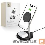 Citas preces Tech-Protect  Tech-Protect QI15W-A39 2in1 MagSafe Charging Station - Black 