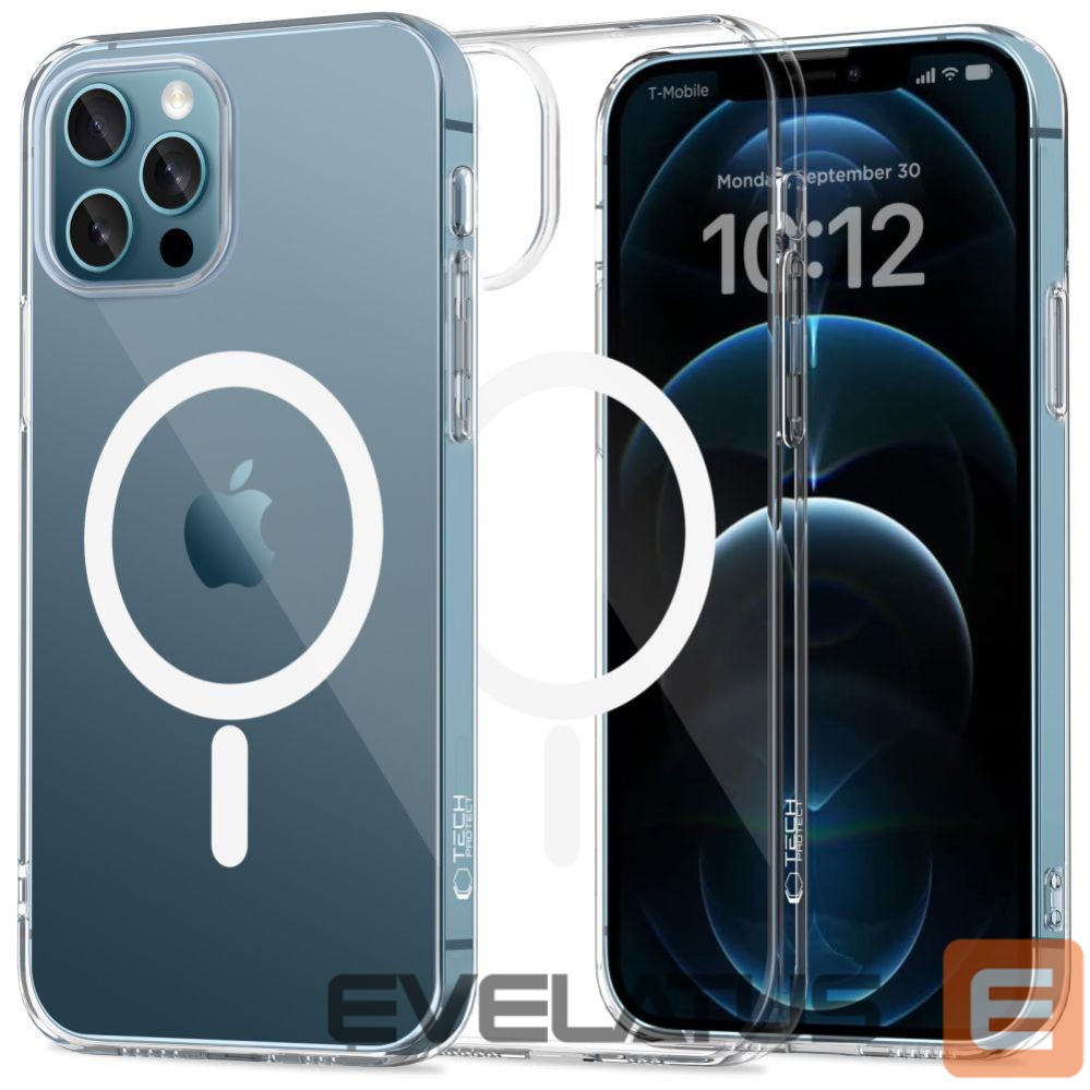 Citas preces Tech-Protect Tech-Protect FlexAir MagSafe Case for iPhone 12 / 12 Pro - Clear