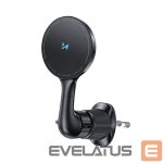Maciņi Wozinsky  Wozinsky WCT5-6S4Y Car Holder with Qi/MagSafe 15W Inductive Charger for Air Vent - Black 