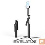 Foto un video aksesuārs Wozinsky  Wozinsky WST-360YS Selfie Stick with Tripod Function with 360° AI Auto Face Tracking Gesture Control - Black 