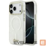 Citas preces Guess  Guess IML Script Metal MagSafe Case for iPhone 17 - Transparent 