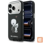 Citas preces Karl Lagerfeld  Karl Lagerfeld Karl & Choupette Back Logo MagSafe Case for iPhone 17 Pro - Black 