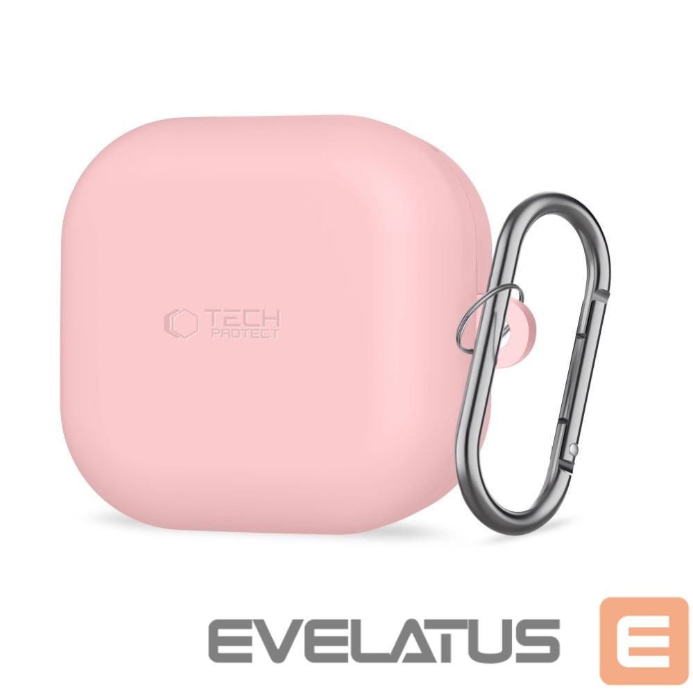 Citas preces Tech-Protect Tech-Protect Silicone Hook Case for Samsung Galaxy Buds 4 / 4 Pro - Pink