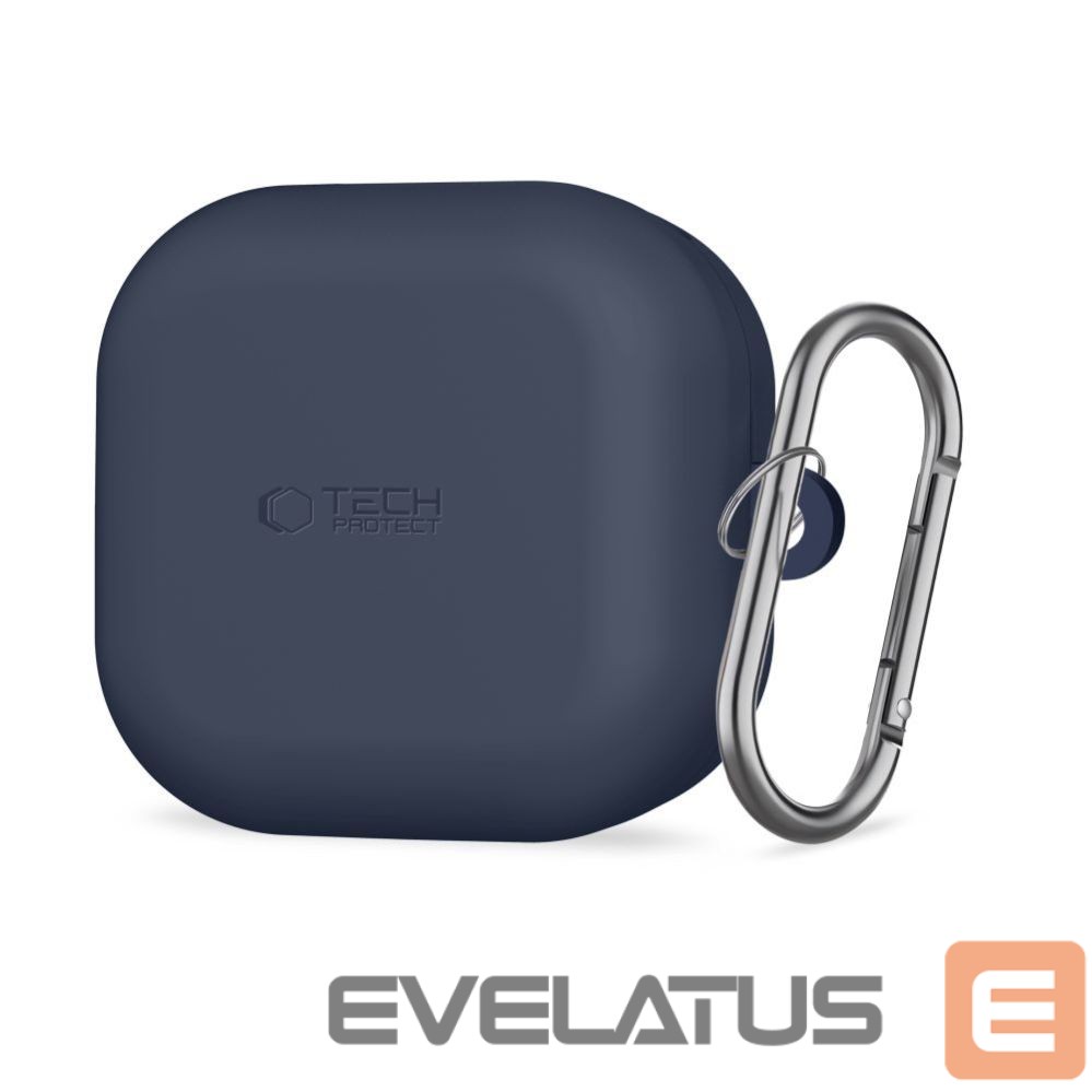 Citas preces Tech-Protect Tech-Protect Silicone Hook Case for Samsung Galaxy Buds 4 / 4 Pro - Navy Blue