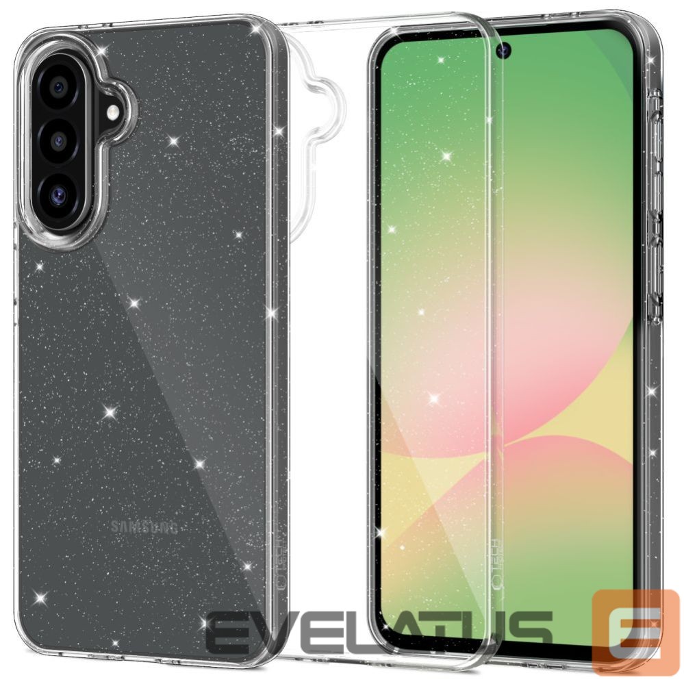 Citas preces Tech-Protect Tech-Protect FlexAir Case for Samsung Galaxy A57 5G - Clear Glitter