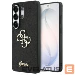 Citas preces Guess  Guess Fixed Glitter Big 4G Metal Logo case for Samsung Galaxy S26 Ultra - black 