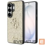 Citas preces Guess  Guess Fixed Glitter Big 4G Metal Logo case for Samsung Galaxy S26 Ultra - gold 