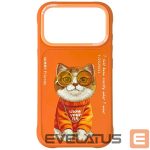 Citas preces Nimmy  Nimmy Glasses Cool Cat Case for iPhone 17 Pro Max - Orange 