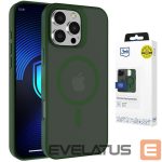 Citas preces 3MK  3mk Smoke MagCase for iPhone 16 Pro Max - Green-Translucent 