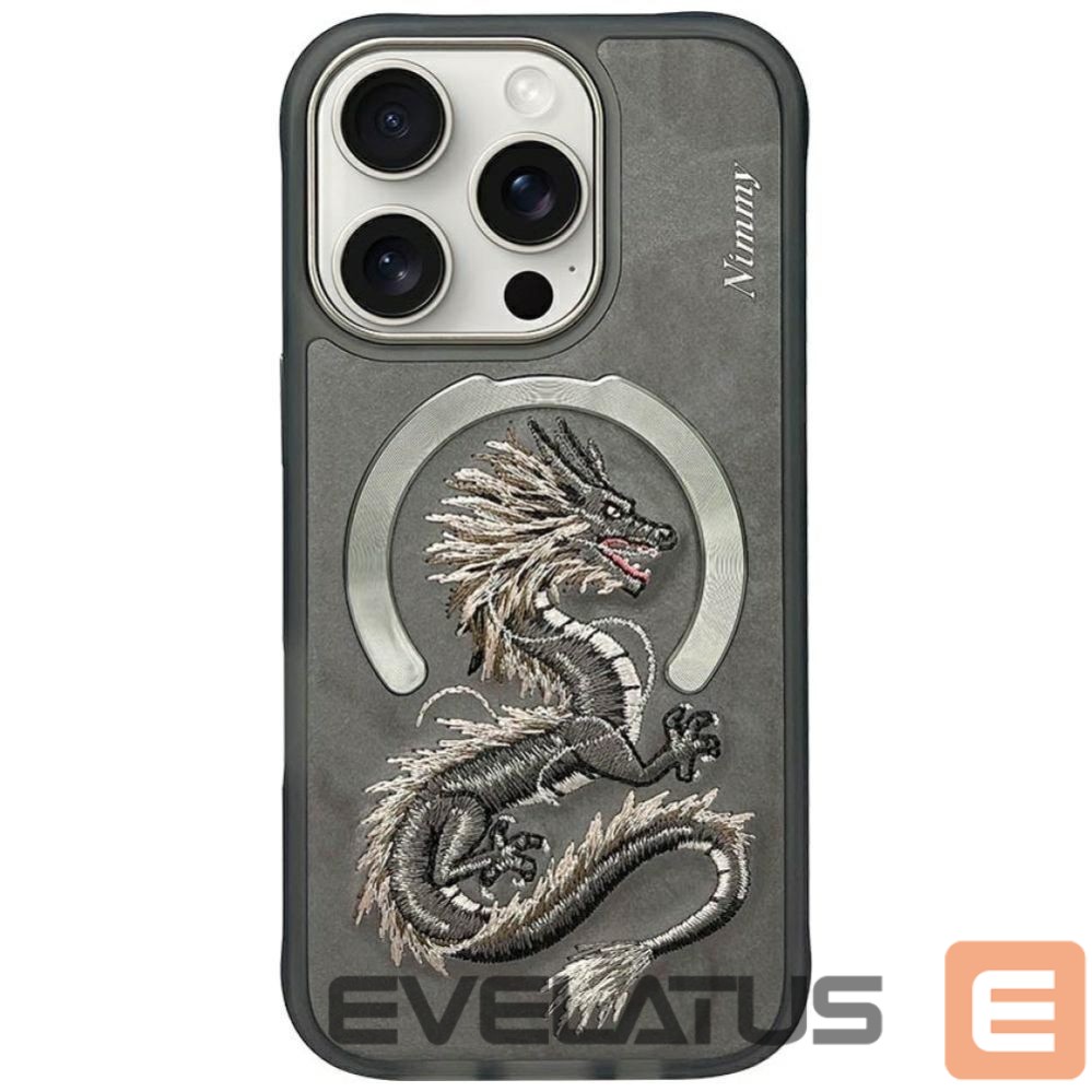 Citas preces Nimmy Nimmy Dragon MagSafe Case for iPhone 16 Pro - Gray