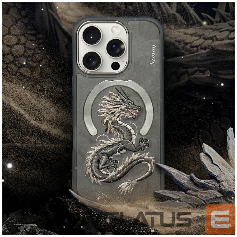 Citas preces Nimmy Nimmy Dragon MagSafe Case for iPhone 16 Pro - Gray