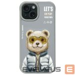 Citas preces Nimmy  Nimmy Cool&Cute 2.0 Bear Case for iPhone 15 - Gray 
