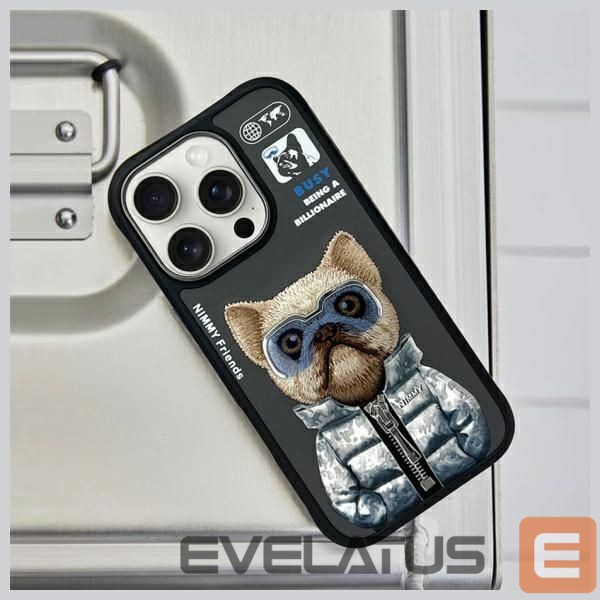Citas preces Nimmy Nimmy Cool&Cute 2.0 Dog Case for iPhone 16 Pro Max - Black